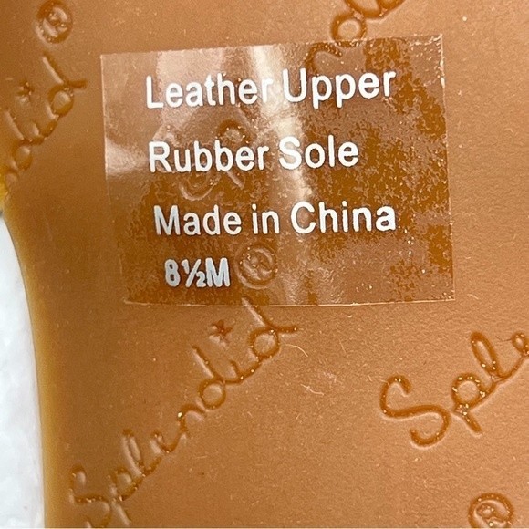 Splendid Womens Size 8.5 Eggshell White Cream Leather Block Heel Sandals Shoes - Picture 13 of 14